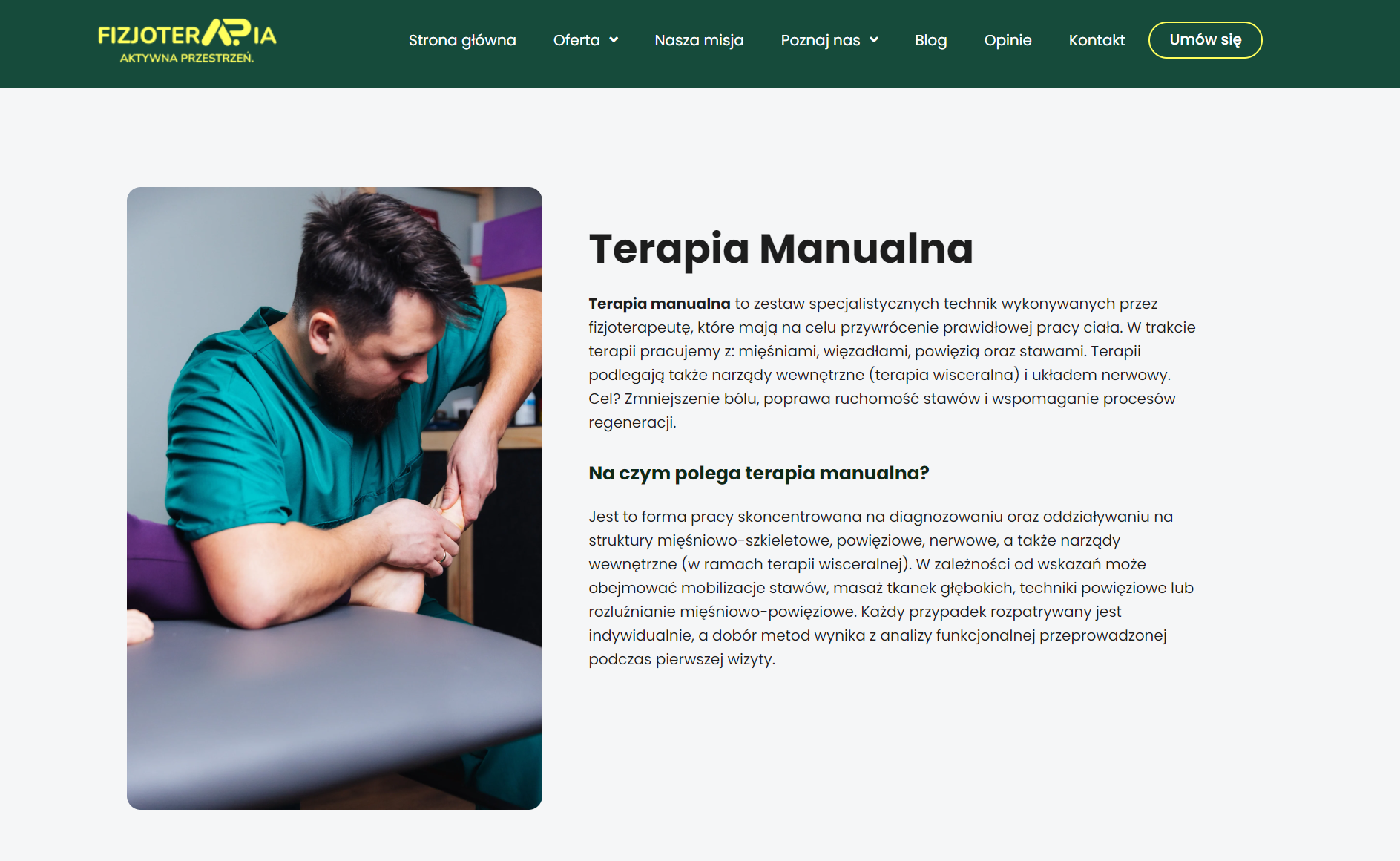 Najczęstsze wskazania, w których terapia manualna wspiera proces leczenia i rehabilitacji