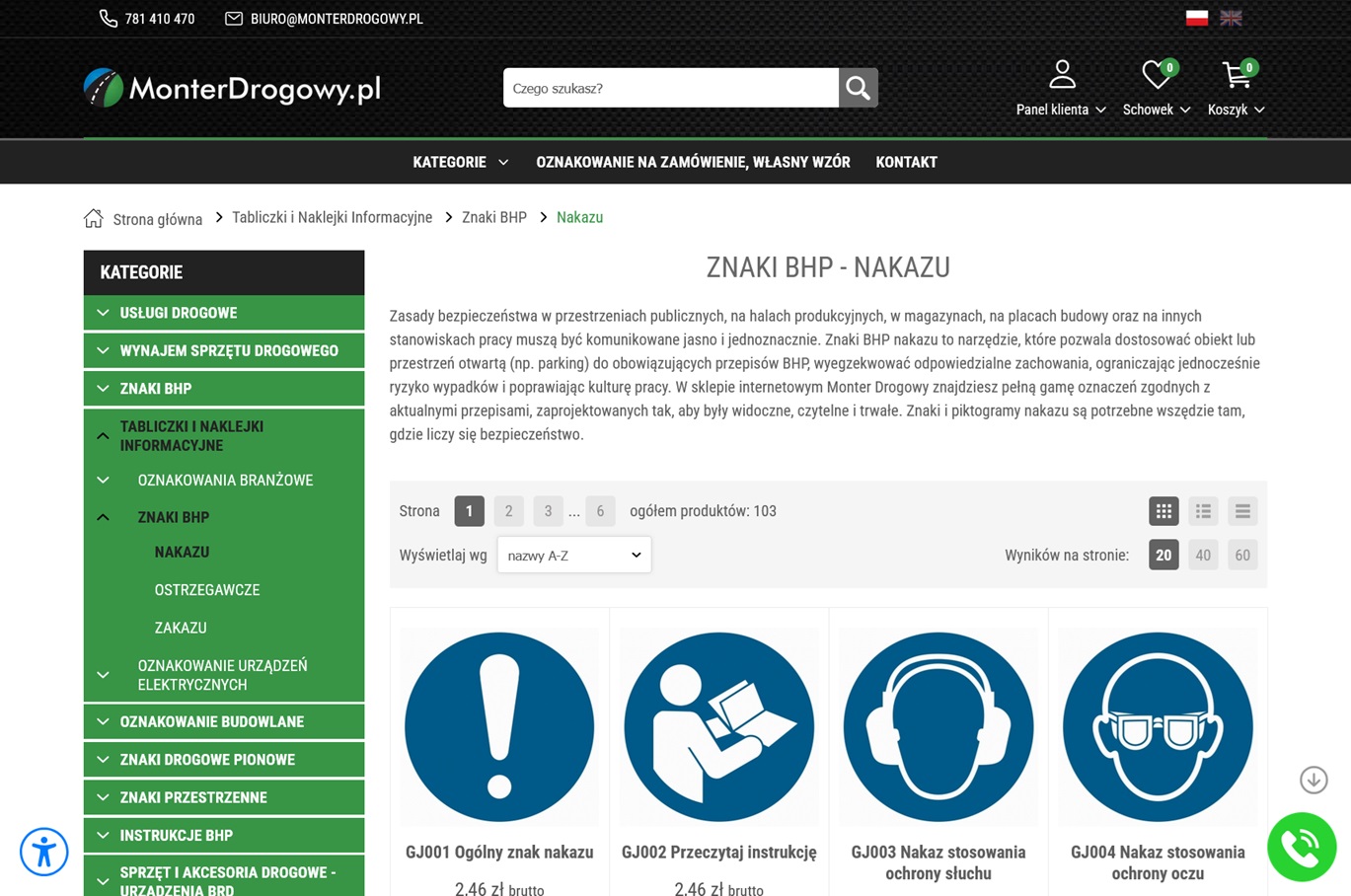 Kiedy należy stosować znaki nakazu BHP w zakładzie pracy?